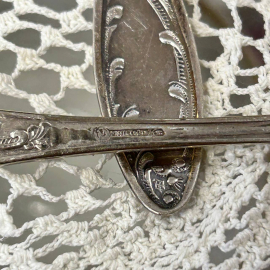 Чайные ложки "Пламя" Кольчугинский завод. Мнц с серебрением. Винтаж, СССР. Цена 6шт. Картинка 6